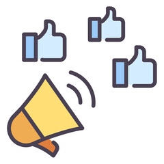 Obraz premium viral marketing icon