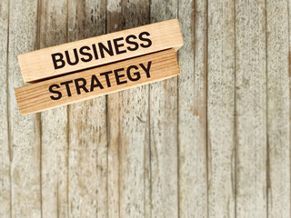  Business strategy text background. Stock photo.