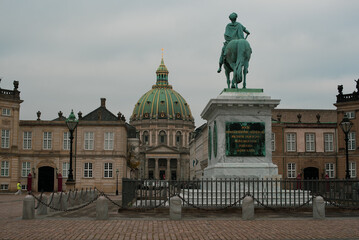 Fototapeta premium Amalienborg royal palace in Denmark