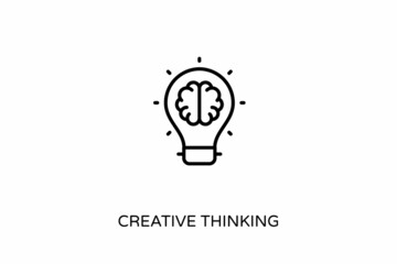Creative Thinking icon in vector. Logotype