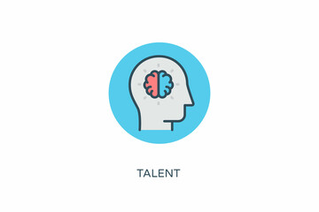Talent icon in vector. Logotype