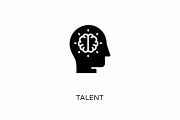 Talent icon in vector. Logotype