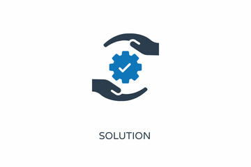 Solution icon in vector. Logotype