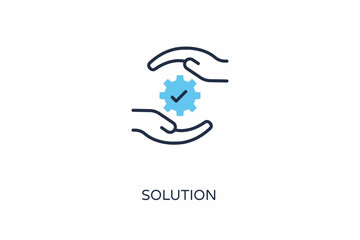 Obraz premium Solution icon in vector. Logotype