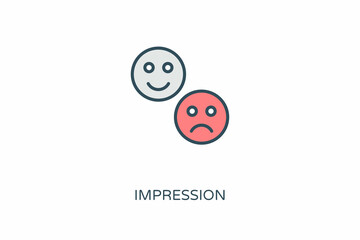 Impression icon in vector. Logotype