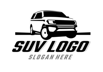 SUV car logo design template