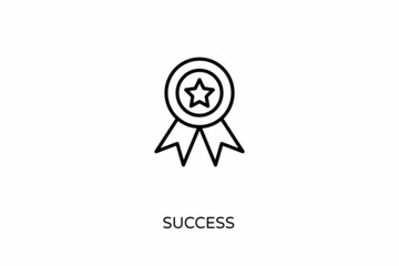 Success icon in vector. Logotype