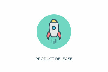 Product Release icon in vector. Logotype