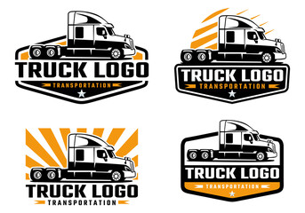Trucking company logo template