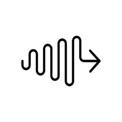 Line Icon Arrow, Direction, Design, Web In Simple Style. Vector sign in a simple style isolated on a white background. Original size 64x64 pixels.