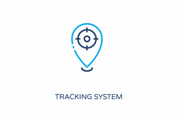Tracking System icon in vector. Logotype