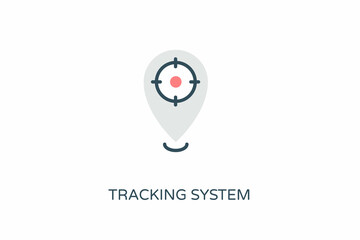 Tracking System icon in vector. Logotype