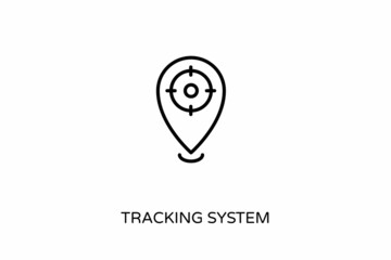 Tracking System icon in vector. Logotype