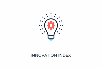 Innovation Index icon in vector. Logotype
