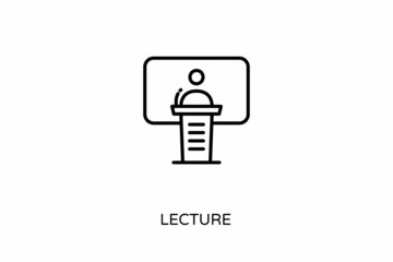 Lecture icon in vector. Logotype