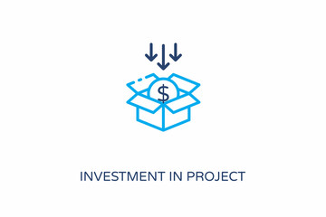 Investment In Project icon in vector. Logotype