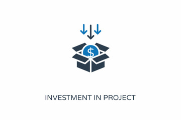 Investment In Project icon in vector. Logotype