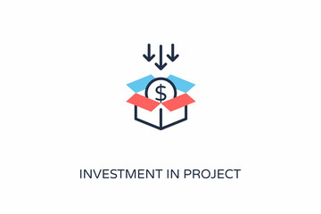 Investment In Project icon in vector. Logotype