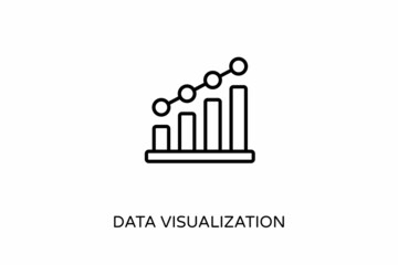 Data Visualization icon in vector. Logotype