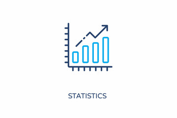 Statistics icon in vector. Logotype