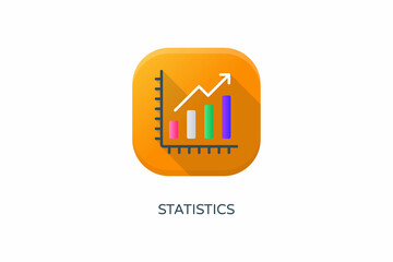 Statistics icon in vector. Logotype