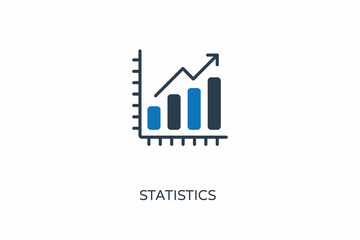 Statistics icon in vector. Logotype
