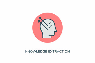 Knowledge Extraction icon in vector. Logotype