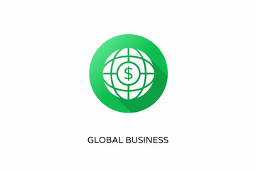 Fototapeta premium Global Business icon in vector. Logotype