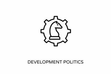 Development Politics icon in vector. Logotype