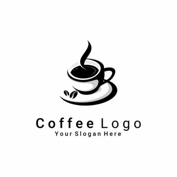 vector illustration of cup of coffee logo, cafe logo, shop logo, market logo