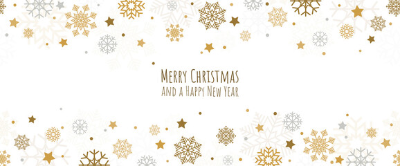 seamless snow fall banner background © picoStudio
