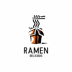 vector illustration of ramen logo, restaurant logo