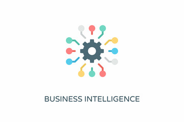 Fototapeta premium Business Intelligence icon in vector. Logotype