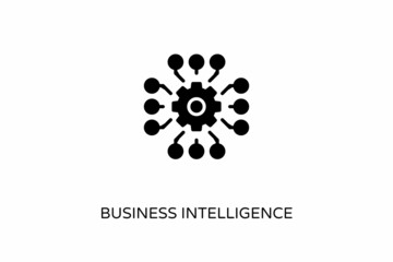 Business Intelligence icon in vector. Logotype