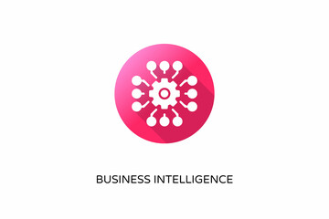 Business Intelligence icon in vector. Logotype