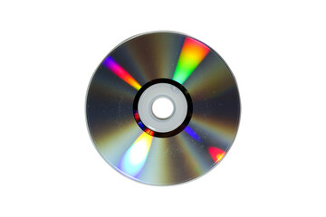 DVD disc isolated on white background