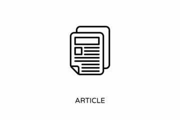 Article icon in vector. Logotype
