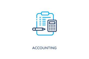Accounting icon in vector. Logotype