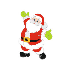 CHRISTMAS SYMBOLS FOR DECORATION AND SANTA CLAUS