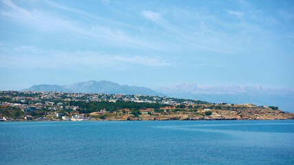 Fototapeta na wymiar Coast of Crete Island near Rethimno