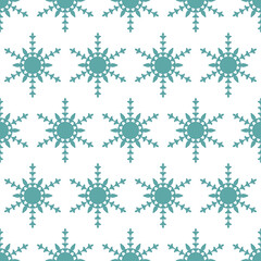 Unusual snowy Christmas seamless pattern, bright snowflake snow ice pattern