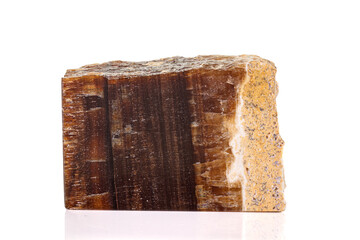 Macro stone mineral onyx marble on white background
