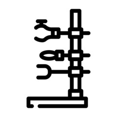 holder laboratory tool line icon vector. holder laboratory tool sign. isolated contour symbol black illustration