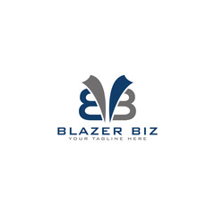blazer biz branding  letter B Logo template