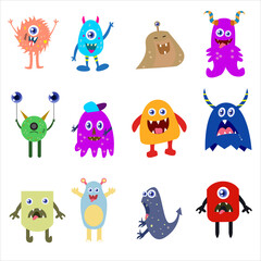 BUNDLE COLLECTION OF CUTE CHARACTER MONSTER ILLUSTRATION