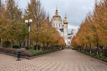"Park of Slavic Culture and Writing". Church of Saints Peter and Fevronia in
  Donetsk city, Ukraine 
