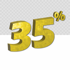 Fototapeta premium 35 percent discount vector 3d texture