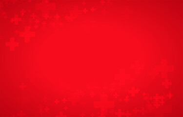red background with health style