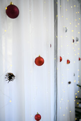 christmas decoration, xmas globes and lights