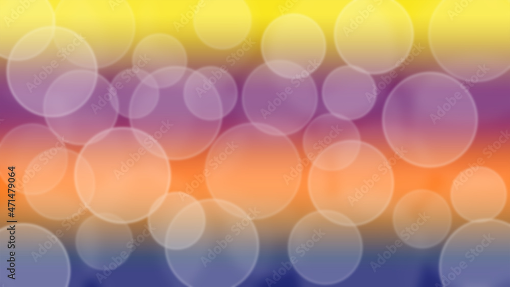 Aufkleber abstract autumn background with bokeh. bright colorful spring background illustration.